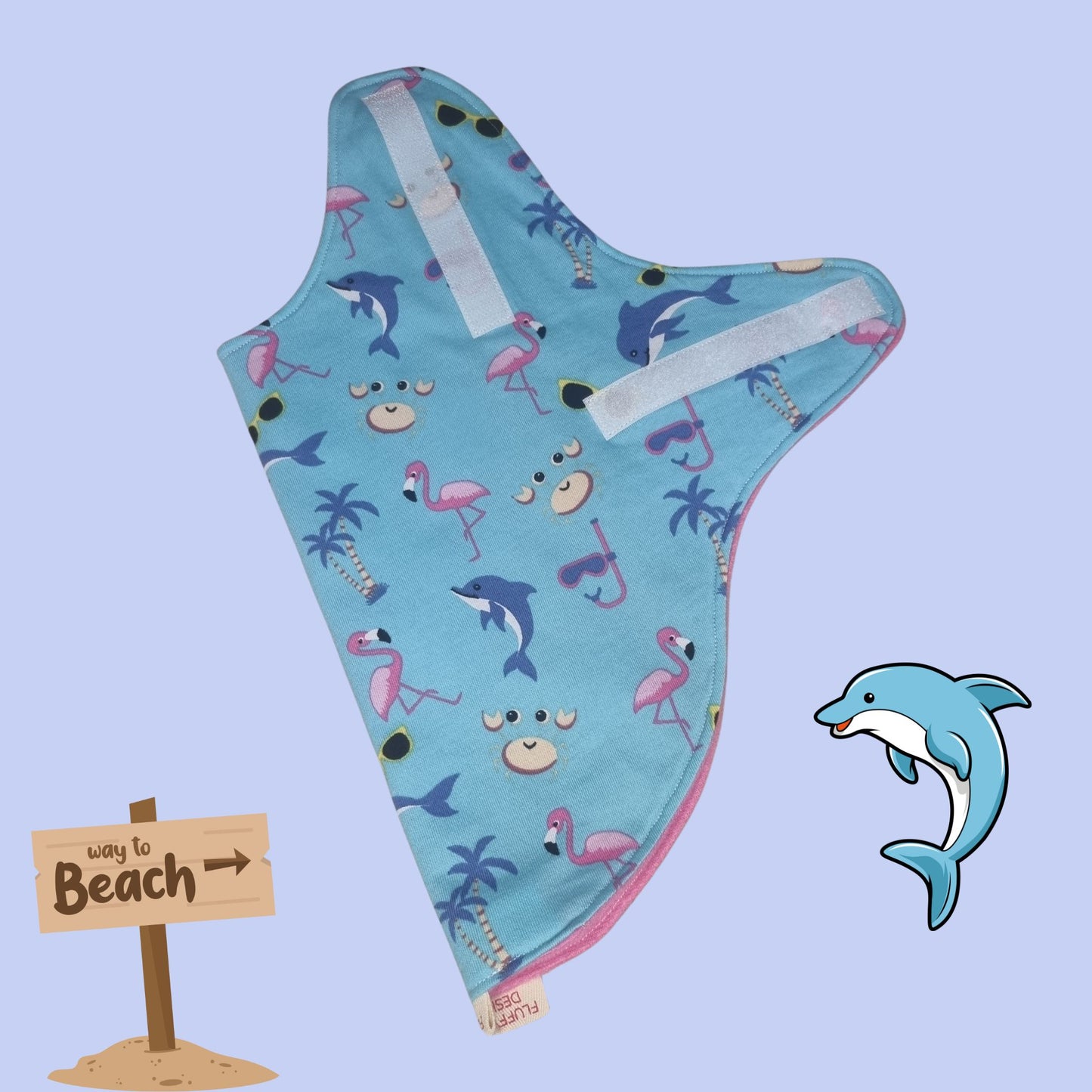 Beach Themed Dog Coat