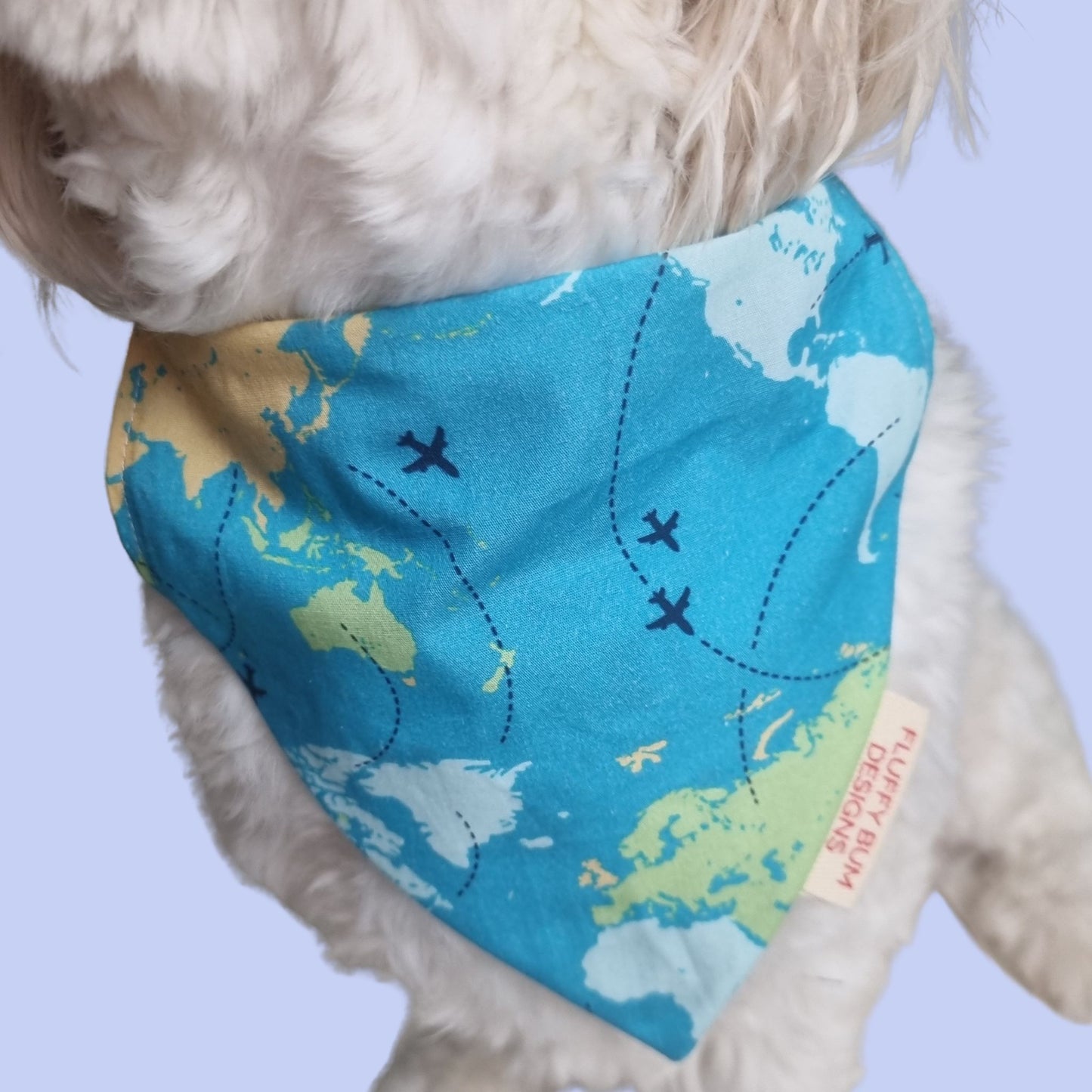 Pet Bandana Travel Theme