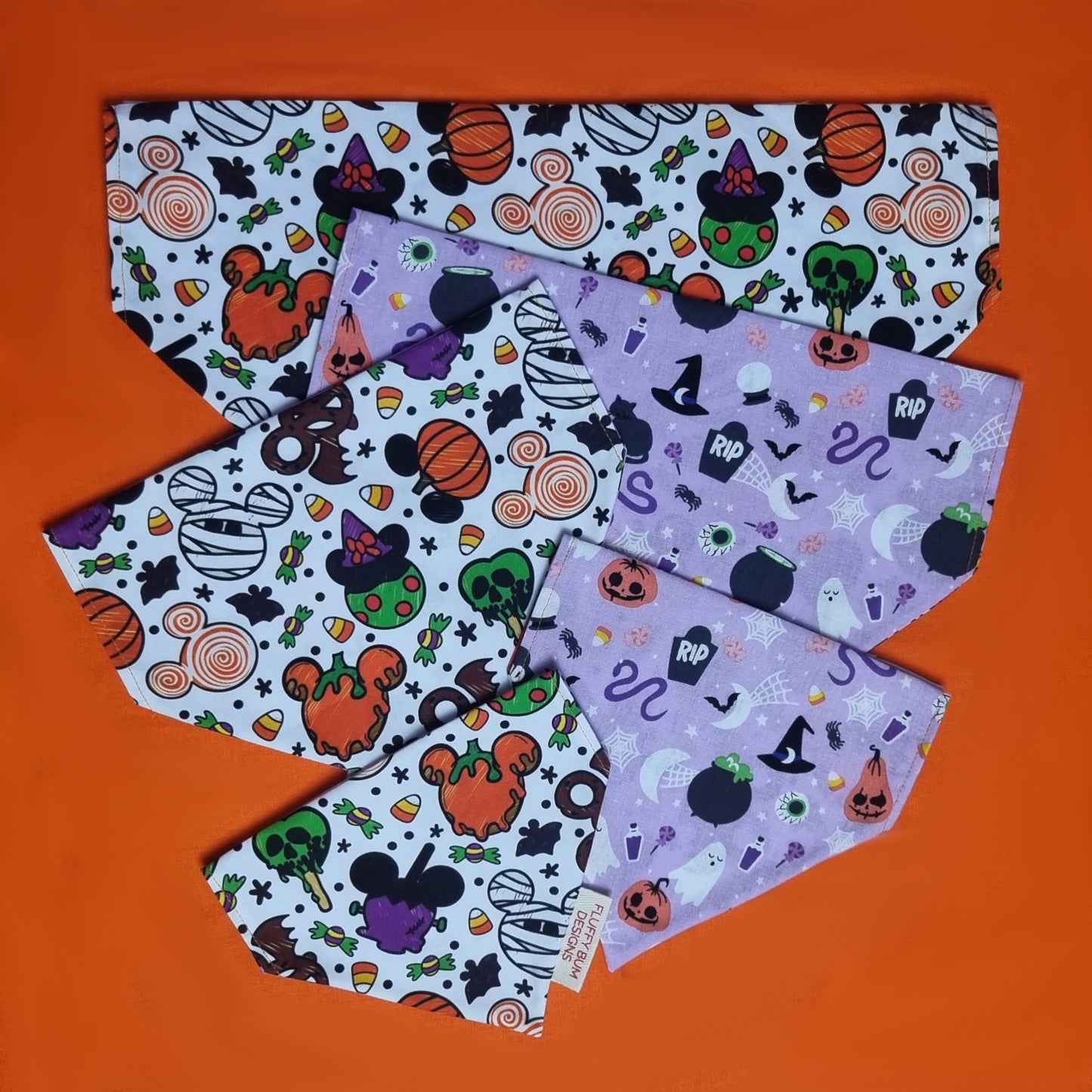 Pet Bandanas - Halloween Theme - All Sizes