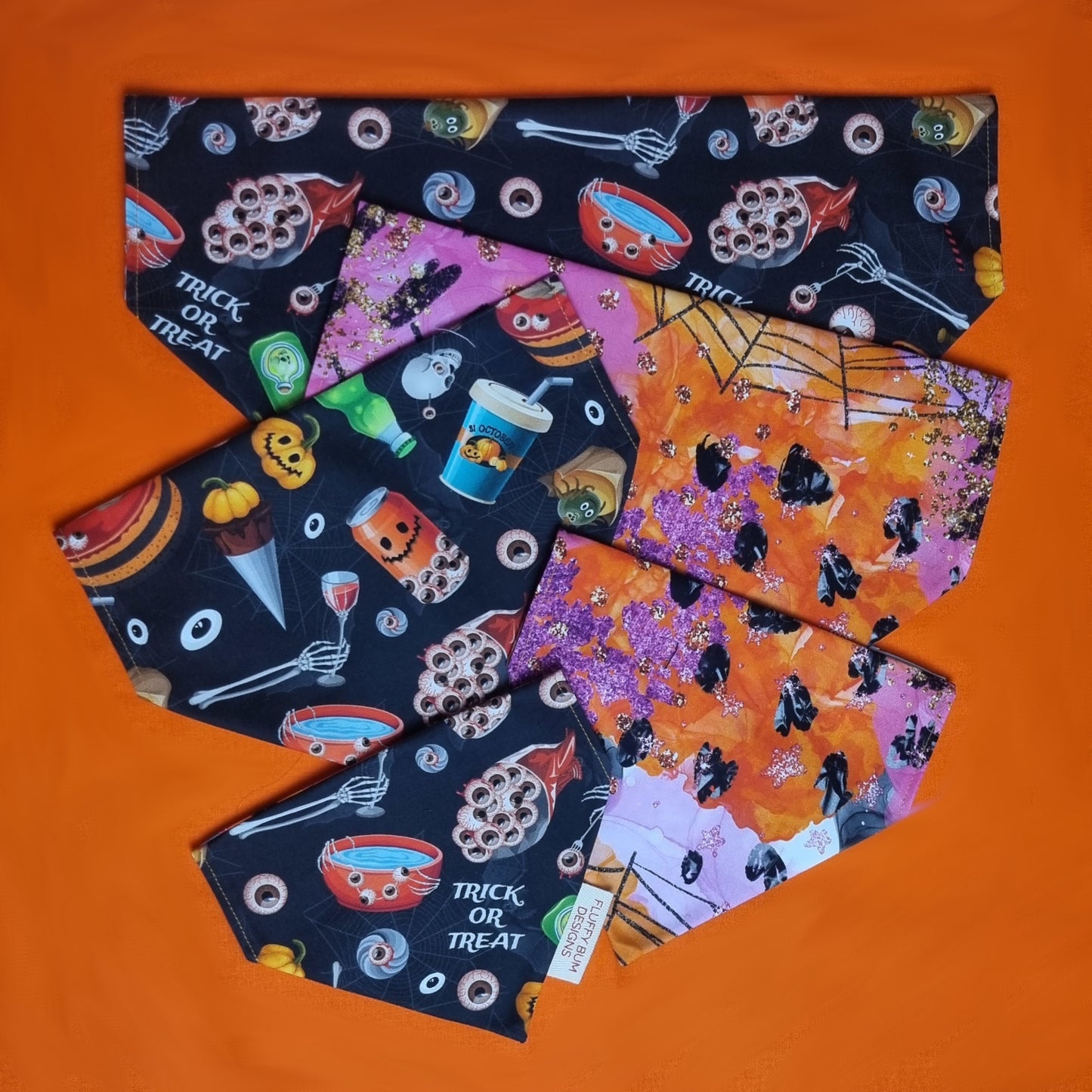Pet Bandanas - Halloween Theme - All Sizes