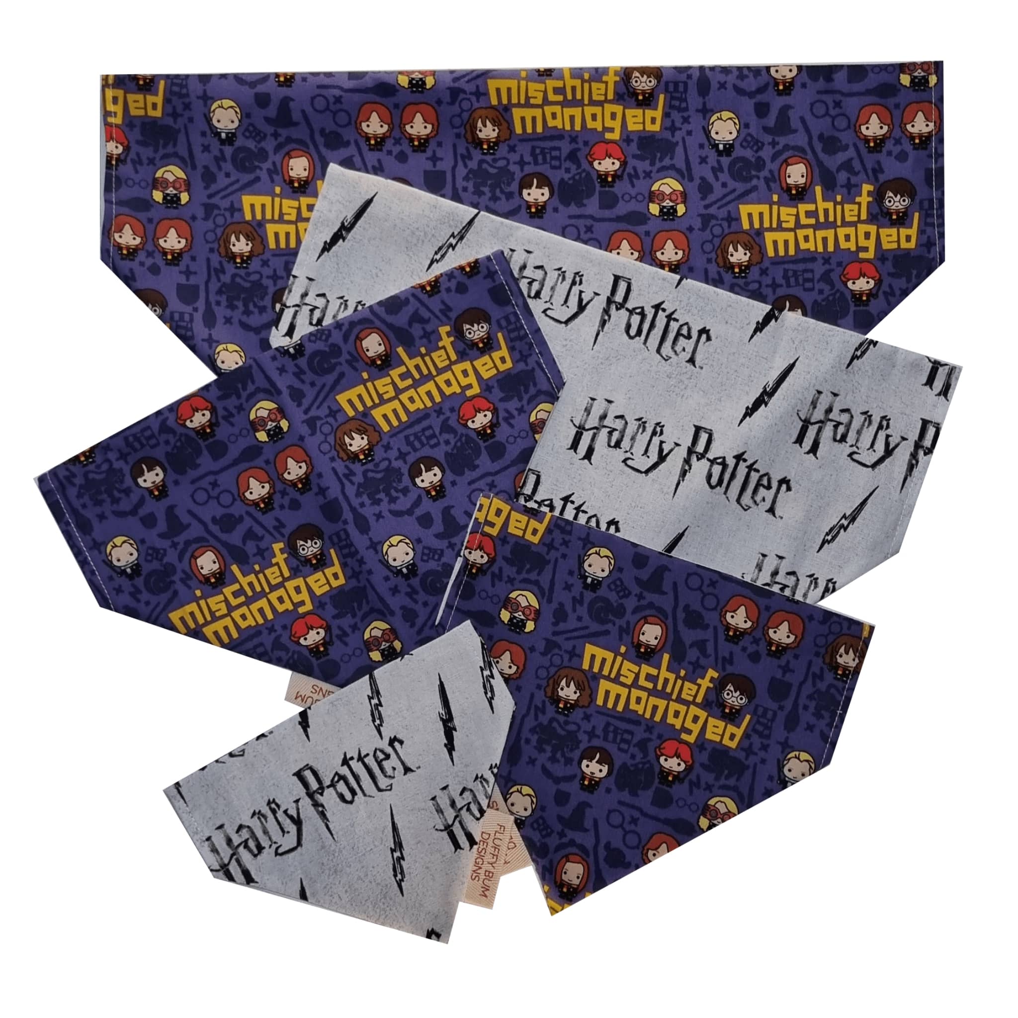Pet Bandana Harry Potter Fluffy Bum Designs