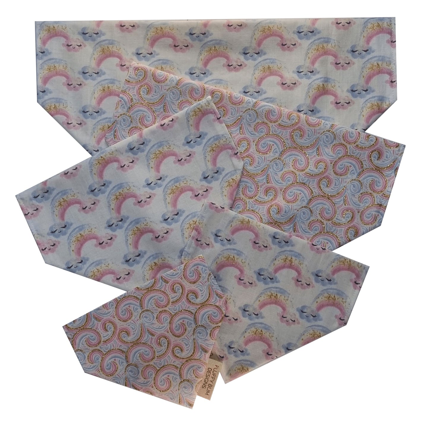Rainbow and Swirls Bandana - All Sizes