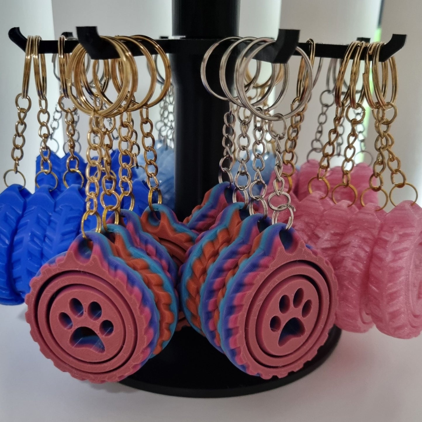 Multicoloured Paw Fidget Spinners