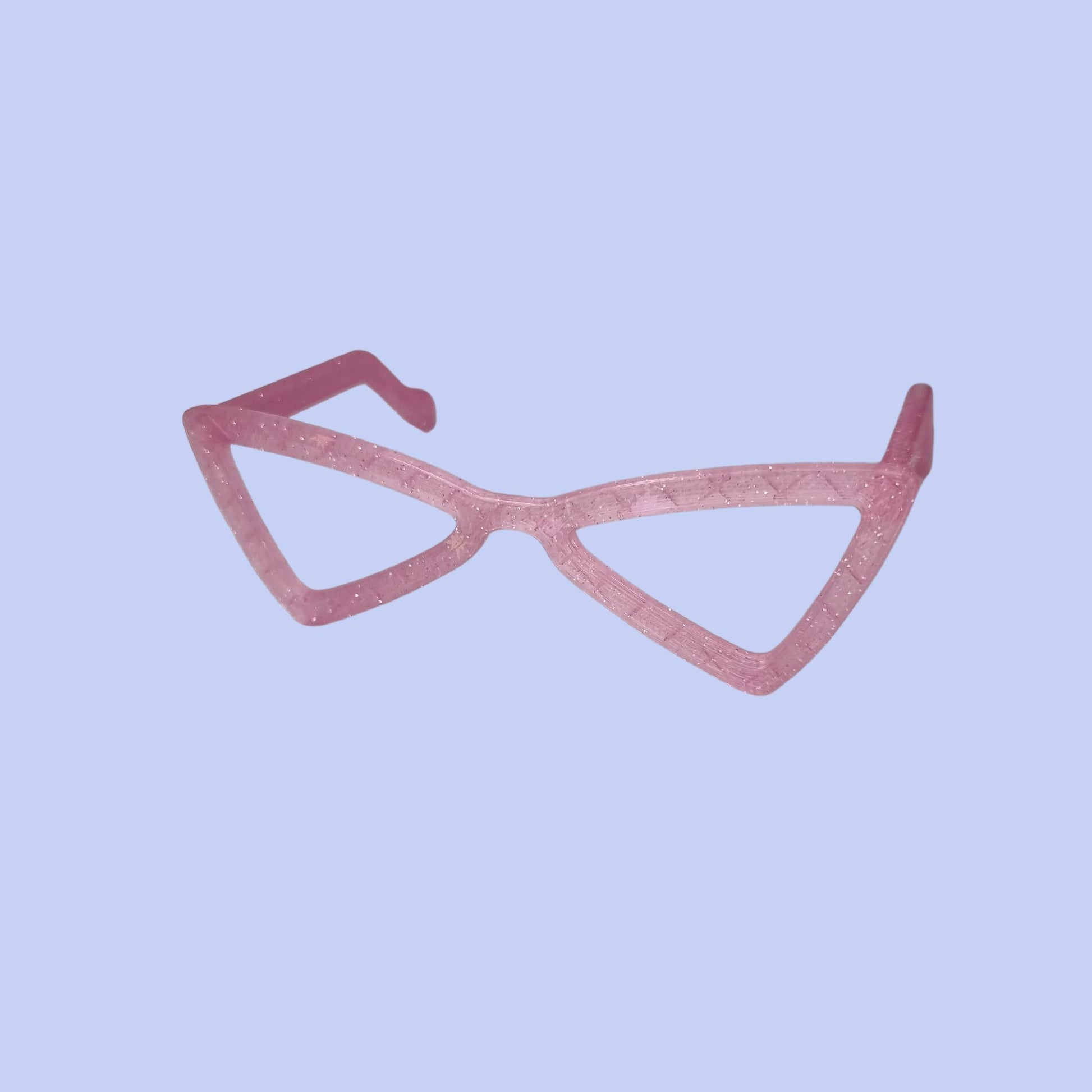 Pet Fashion Glasses - Pink Glitter Triangle