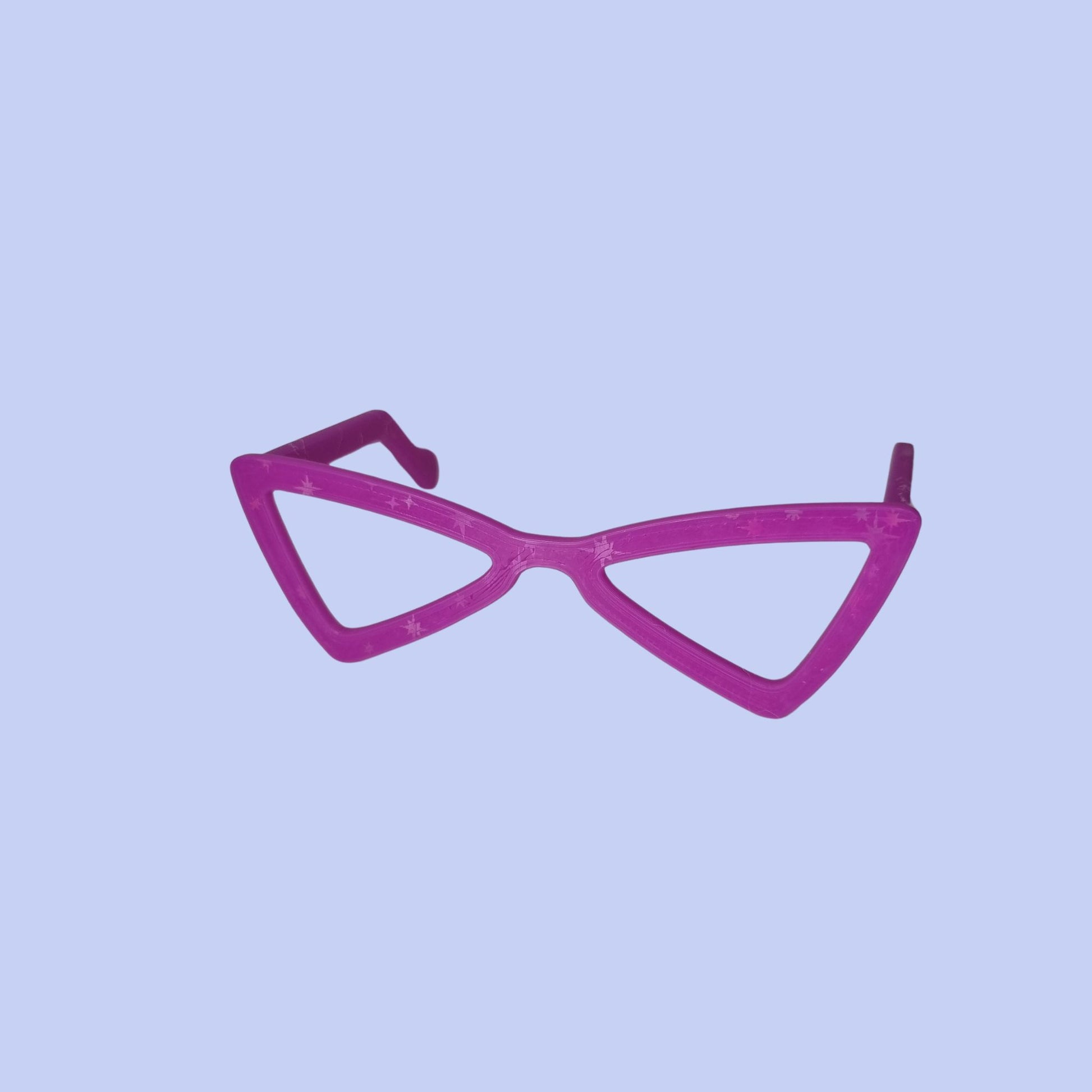 Pet Fashion Glasses - Purple Triangle