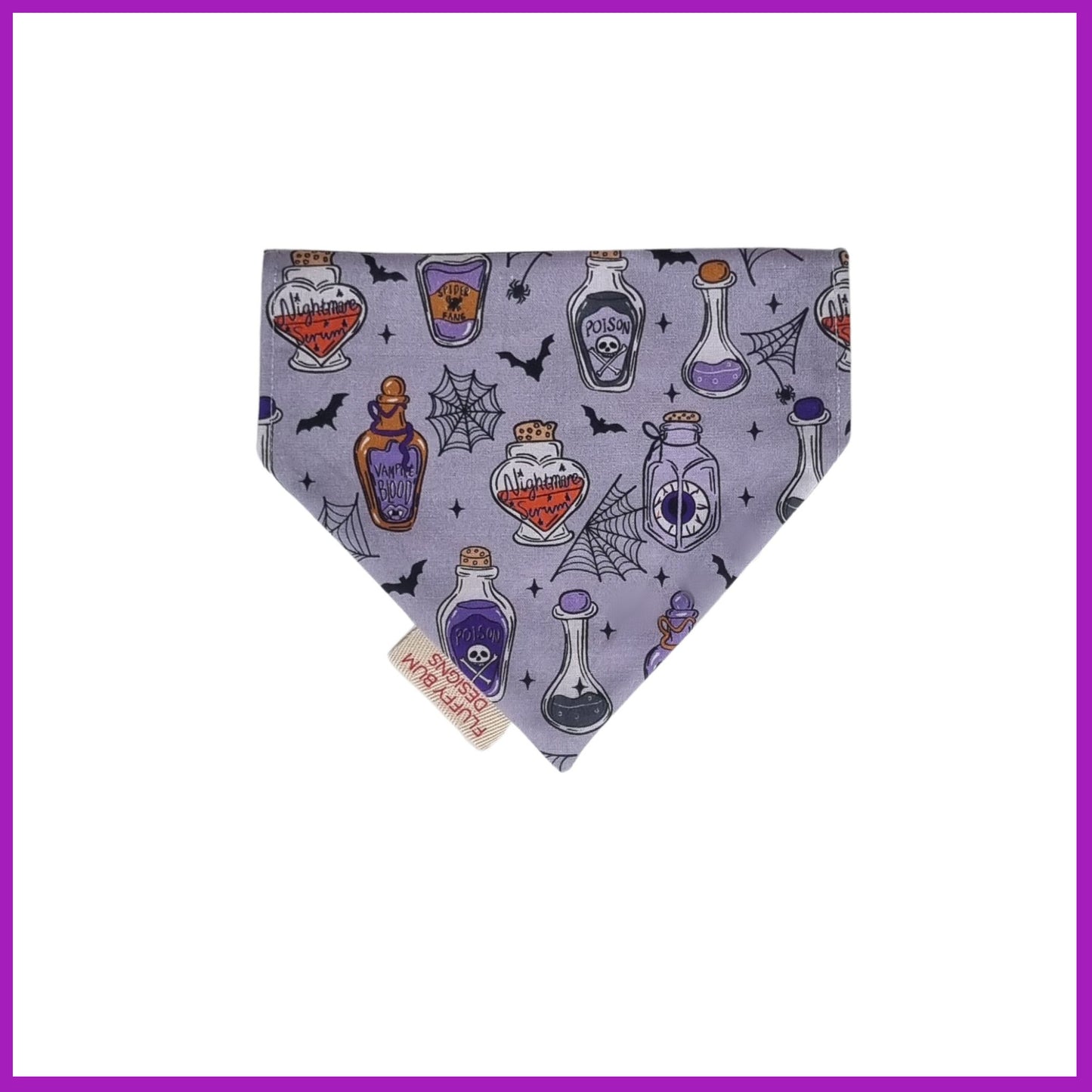 Pet Bandana - Spooky Potions Design