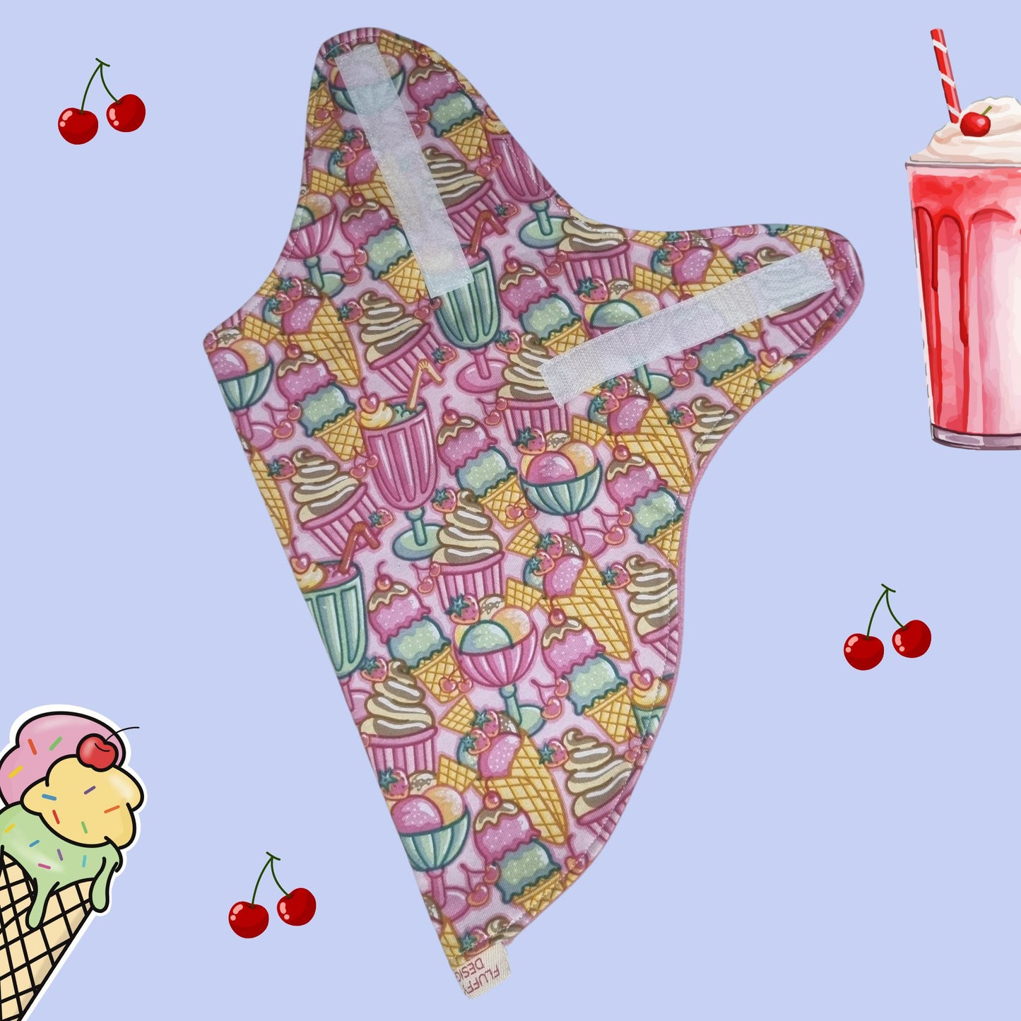 Sundaes and Shakes Themed Dog Coat