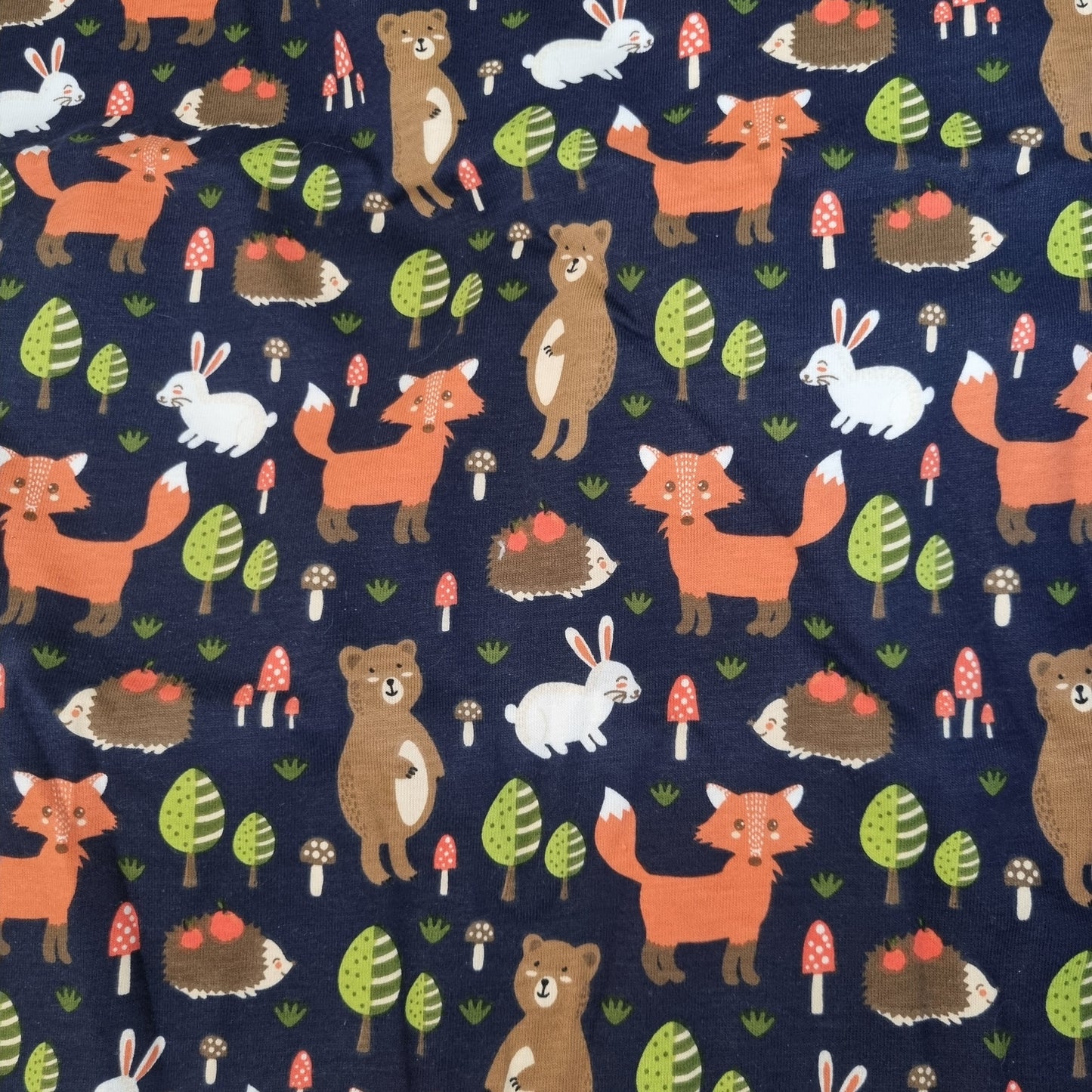 Woodland Jersey Fabric - Dog Coat