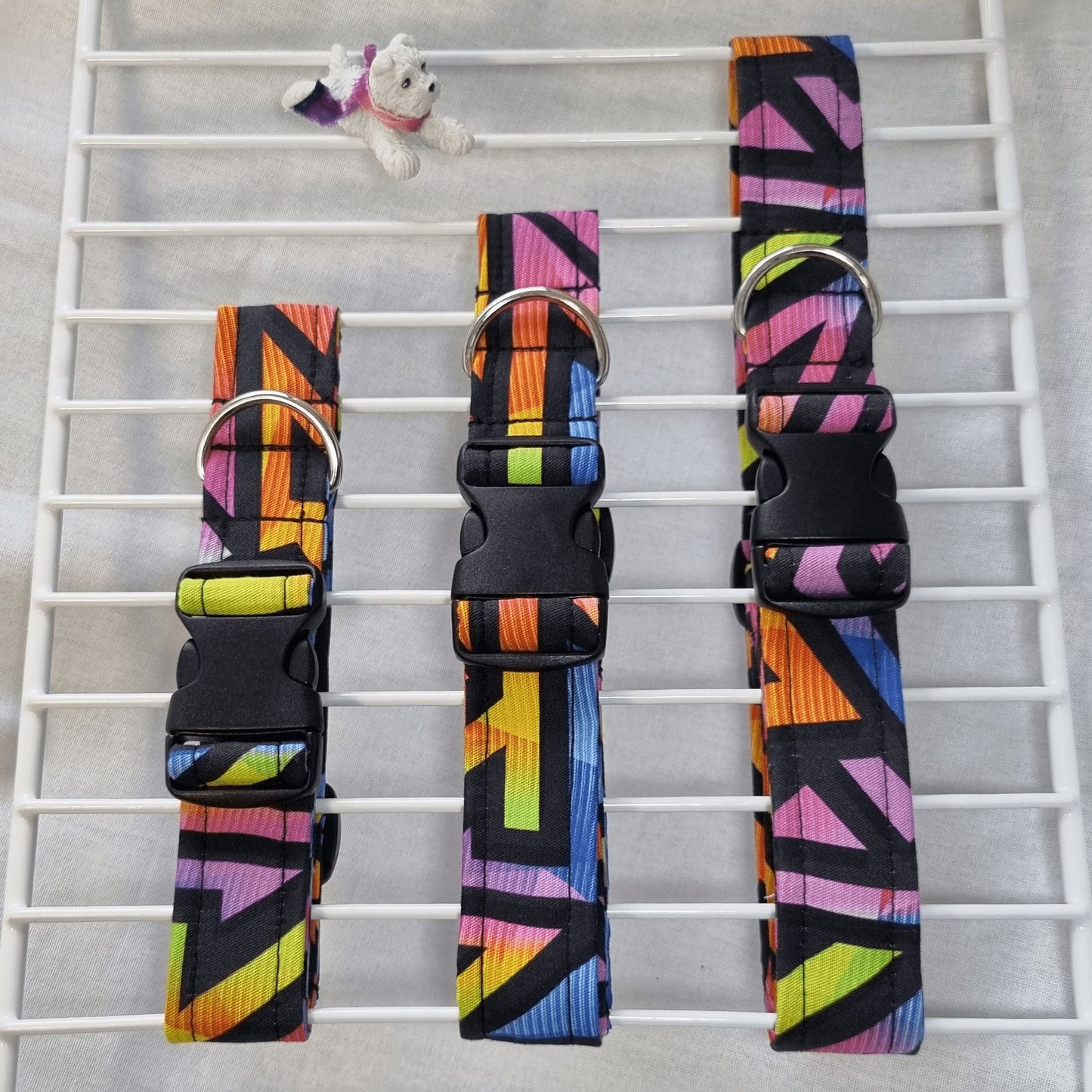 Abstract/Cool Colours Dog Collar - 25mm