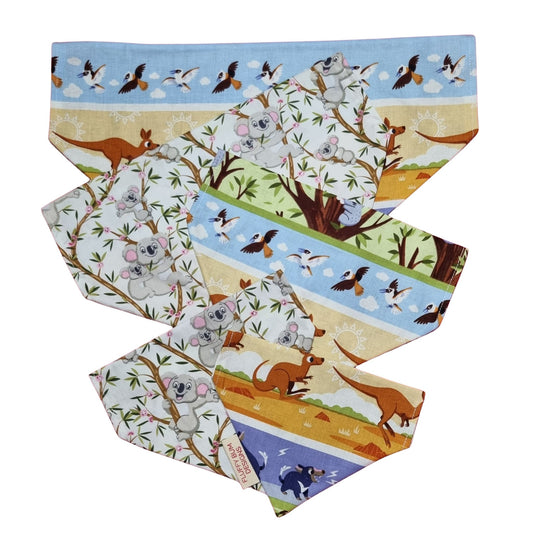 Aussie Themed Pet Bandana All Sizes