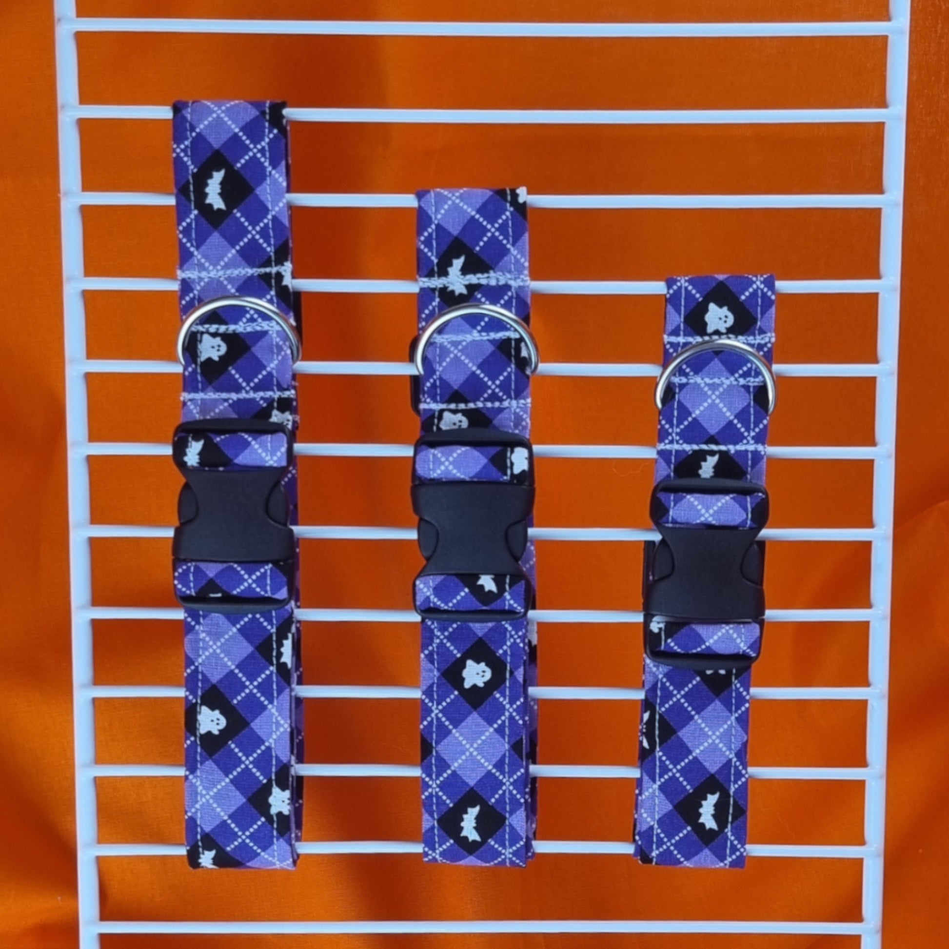 Bats & Ghosts Dog Collars - All Sizes