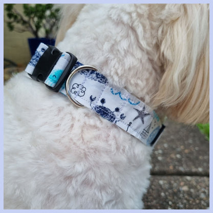 Beach Themed Collar on Dog