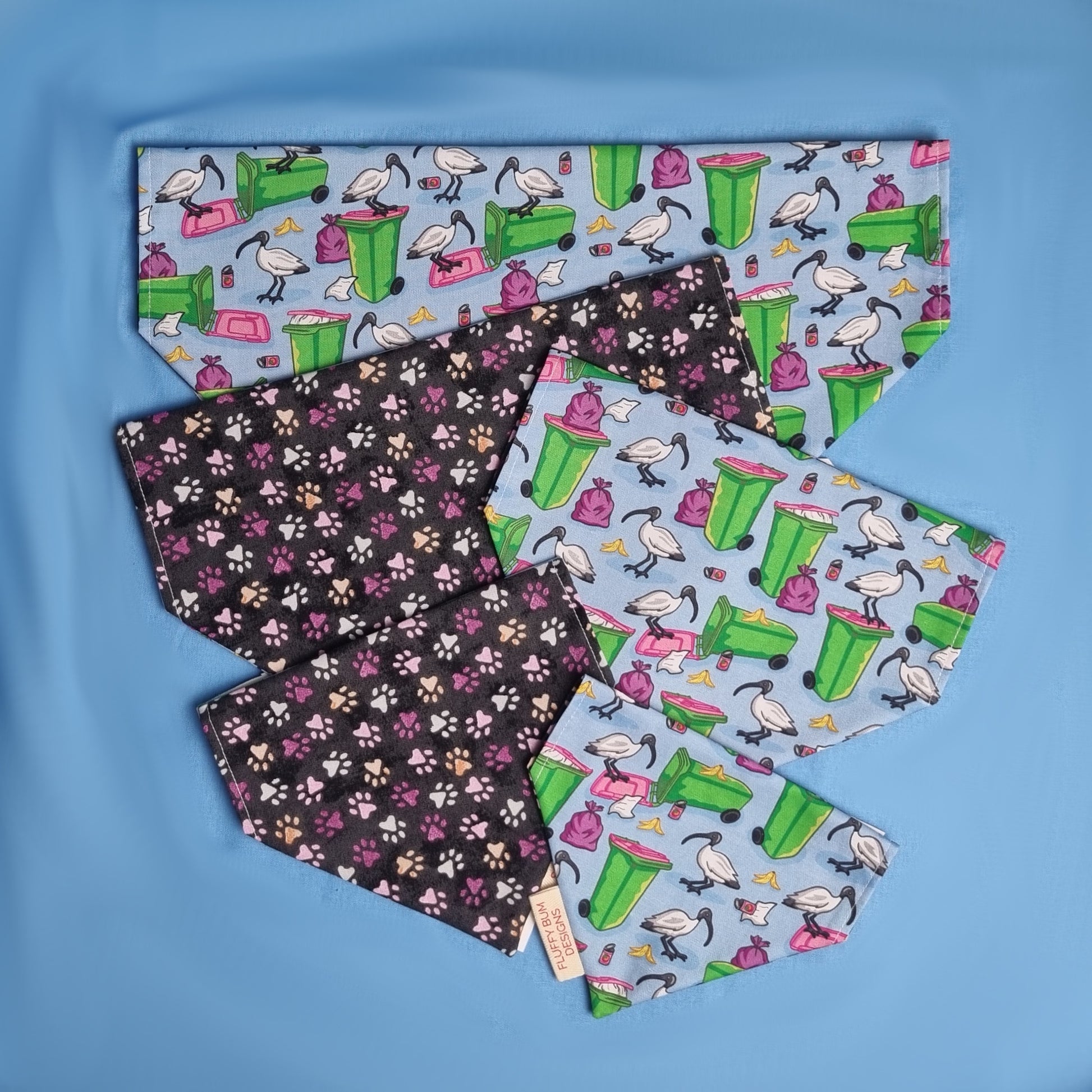 Bin Chicken Bandanas - Both Sides & All Sizes