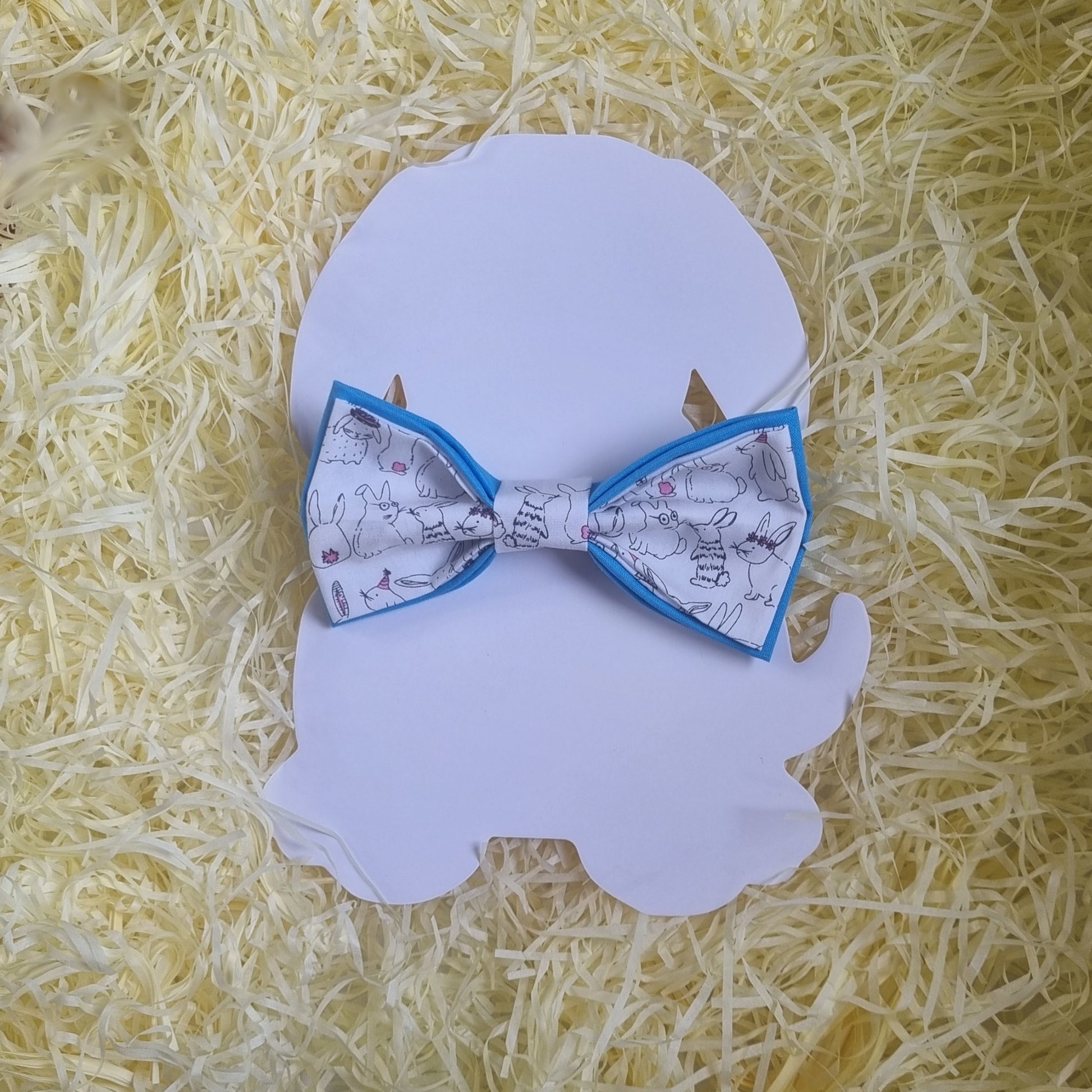 Blue Cool Bunnies Large Sailor Bowtie