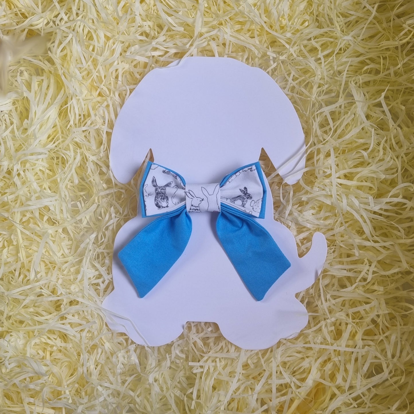 Blue Cool Bunnies Small Sailor Bowtie