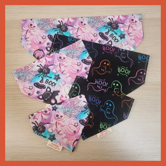 Halloween themed pet bandanas - all sizes
