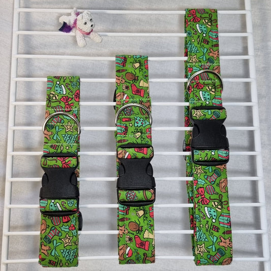 Christmas Themed Dog Collar - All Sizes