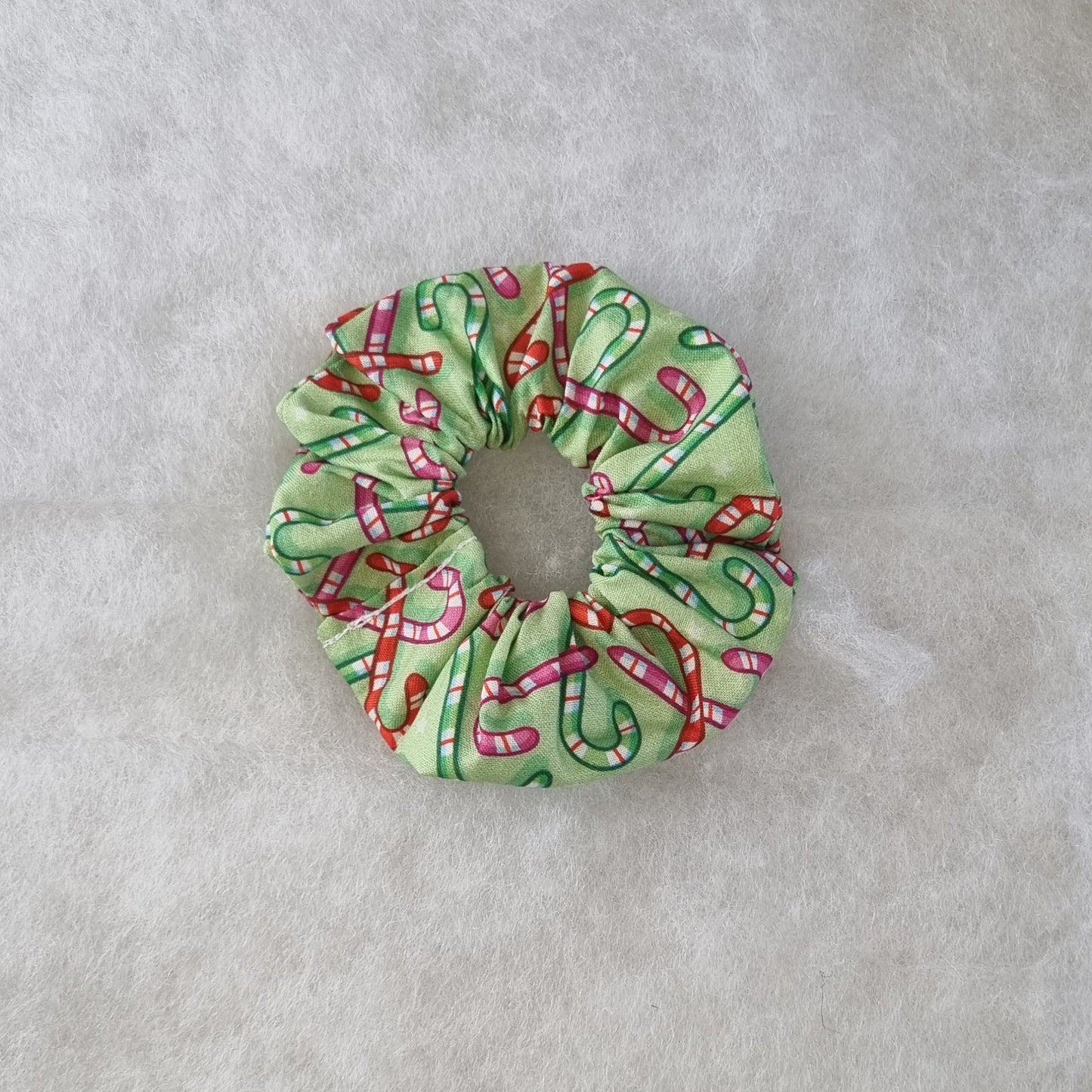 Colourful Candy Canes Scrunchie