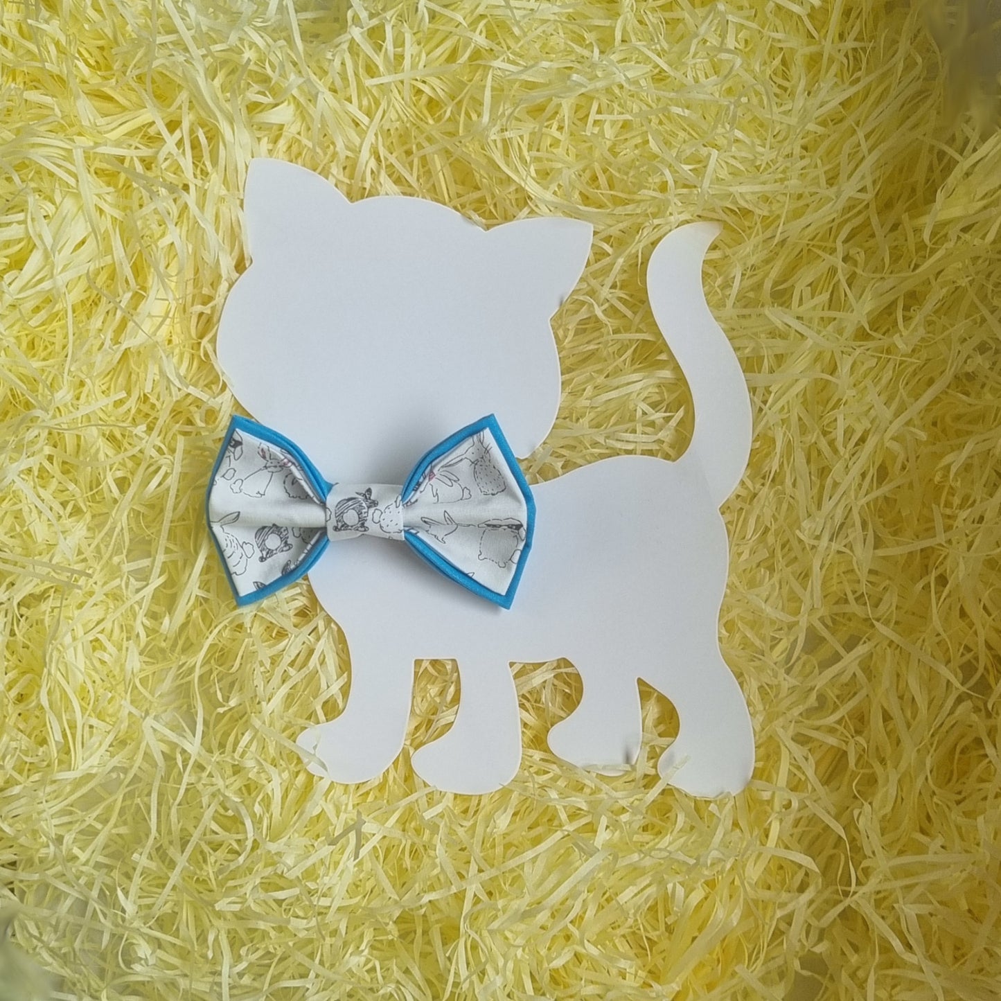 Blue Cool Bunnies Medium Bowtie