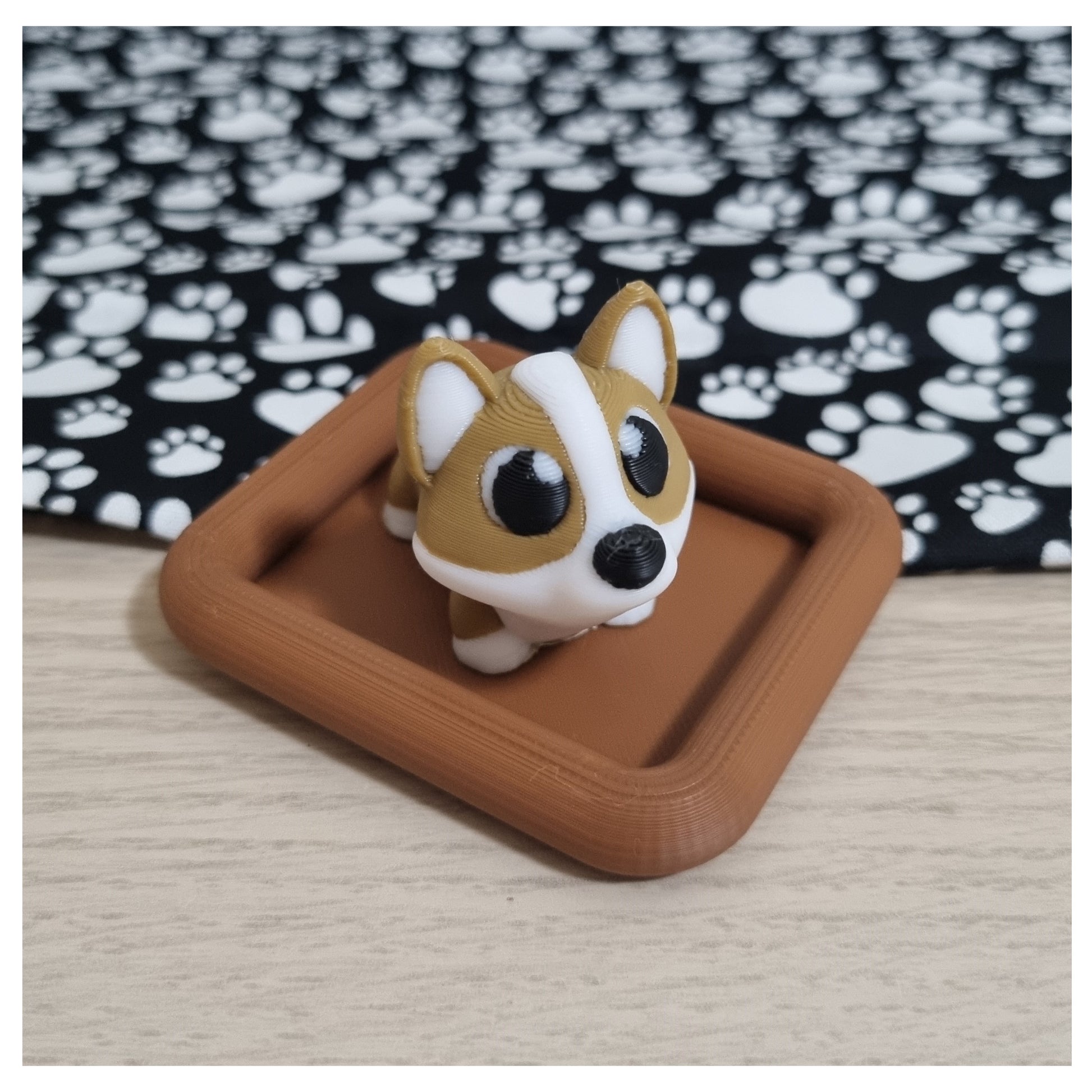 3D Printed Corgi & Bed