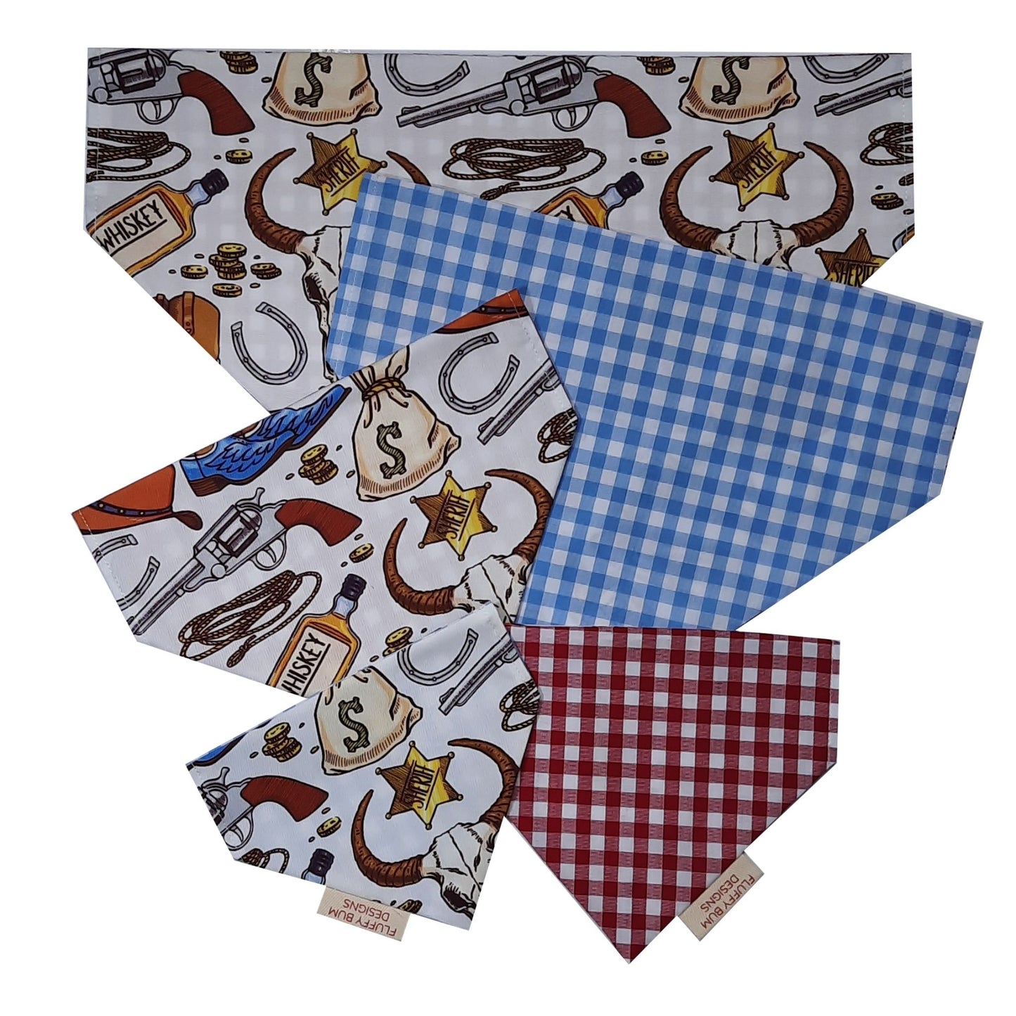 Cowboy Themed Bandana - All Sizes