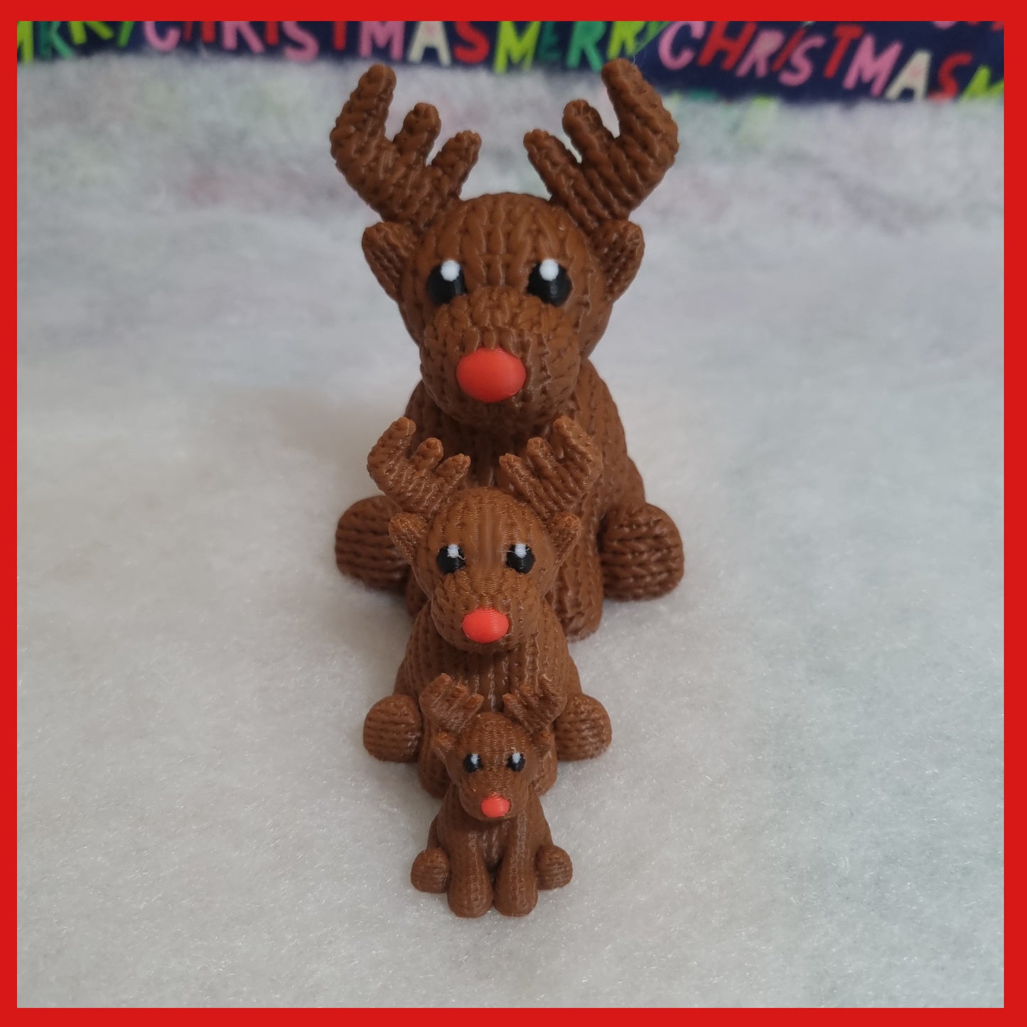 3D Print - Crochet Reindeer