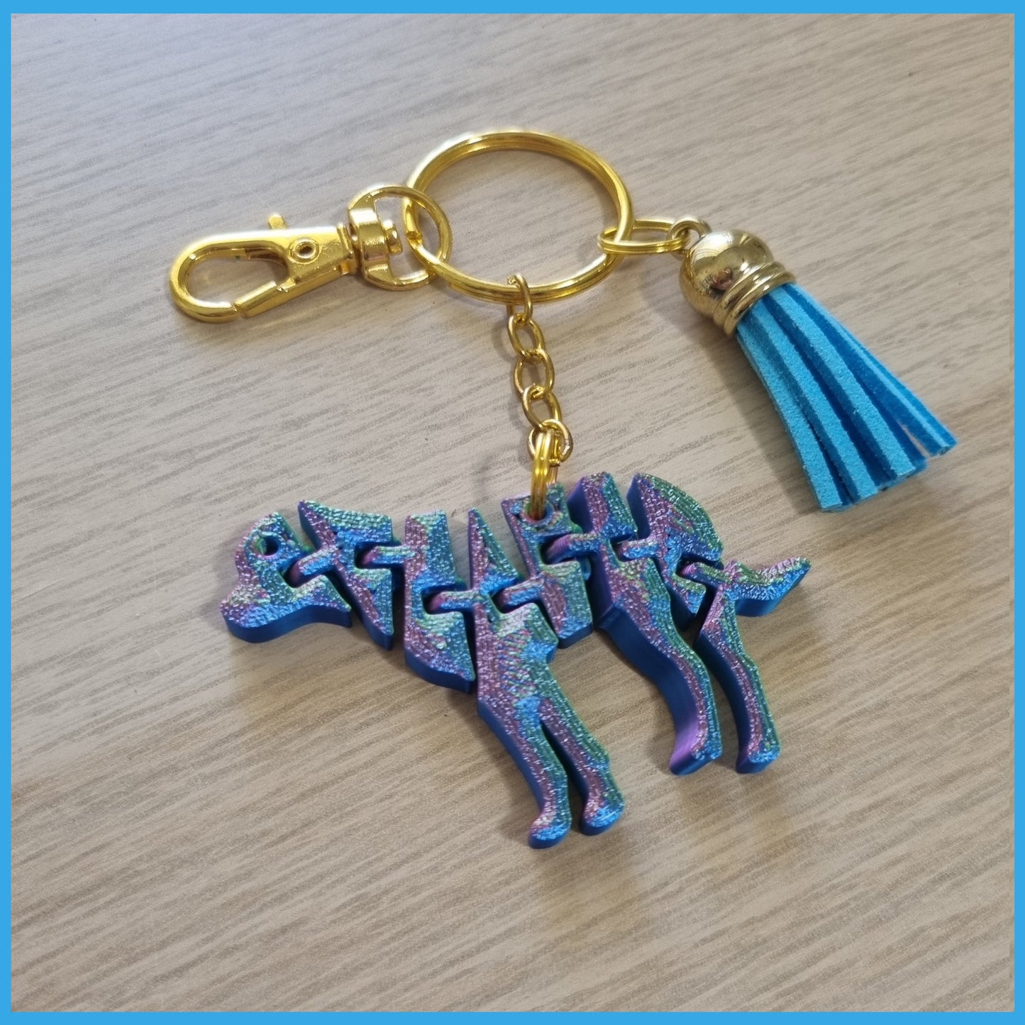 3D Print - Flexi Dog Keychain