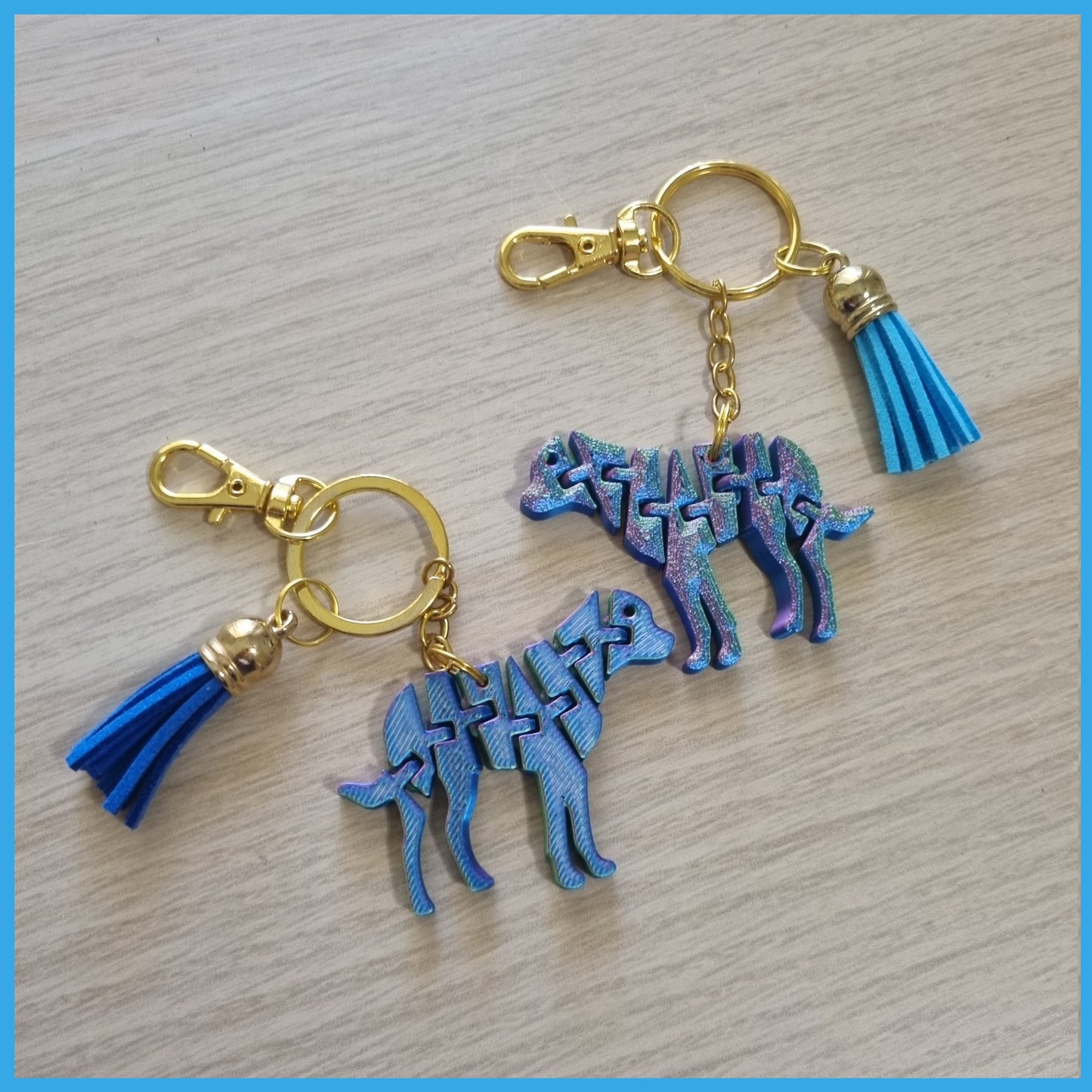 3D Print - Flexi Dog Keychain