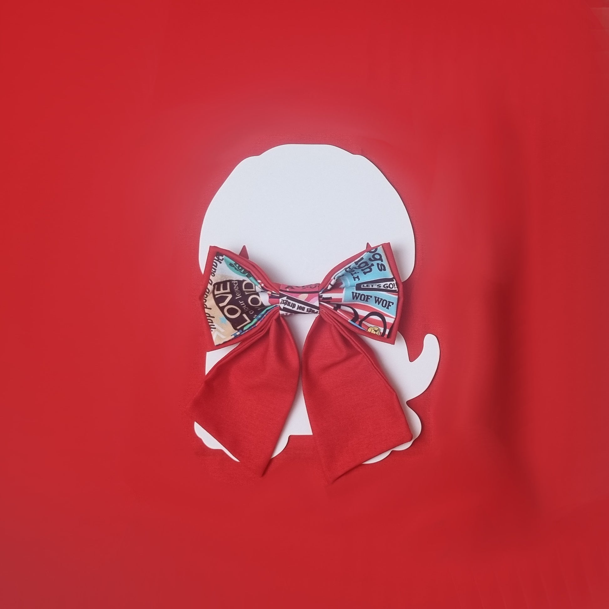 Dog Lover Red Sailor Bowtie Large