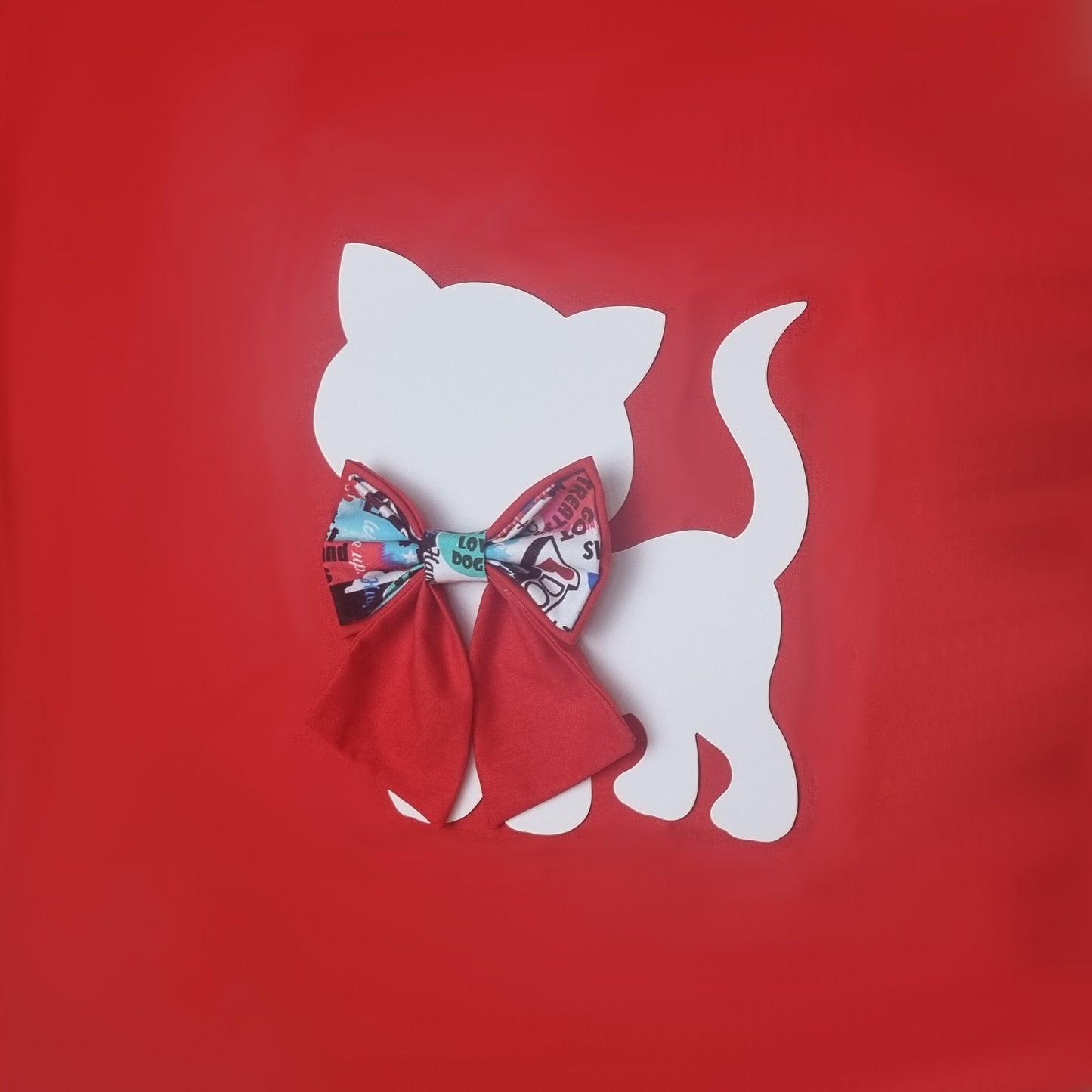 Dog Lover Red Sailor Bowtie Medium