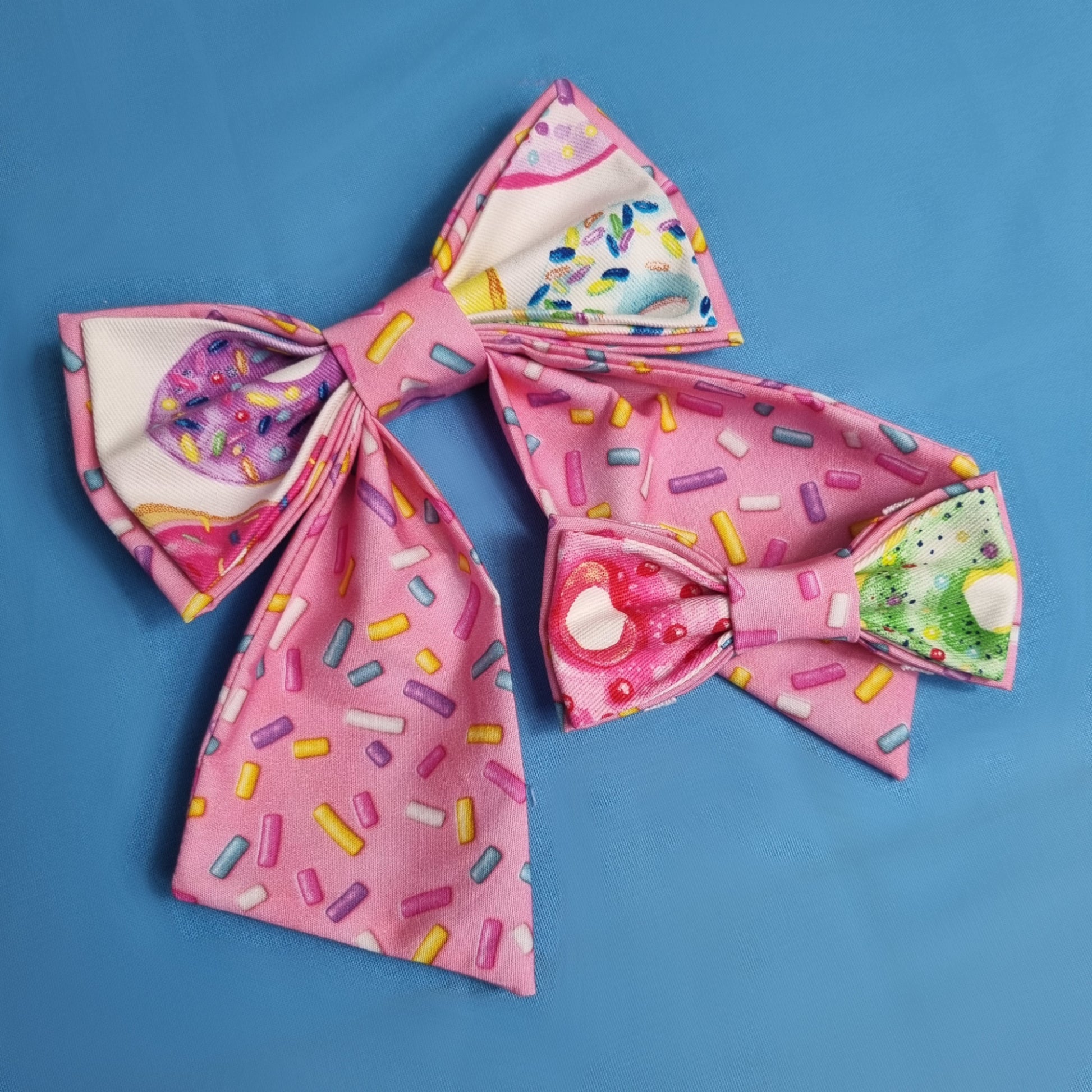 Donut & Sprinkle Themed Bowtie - Large Sailor & Small Standard