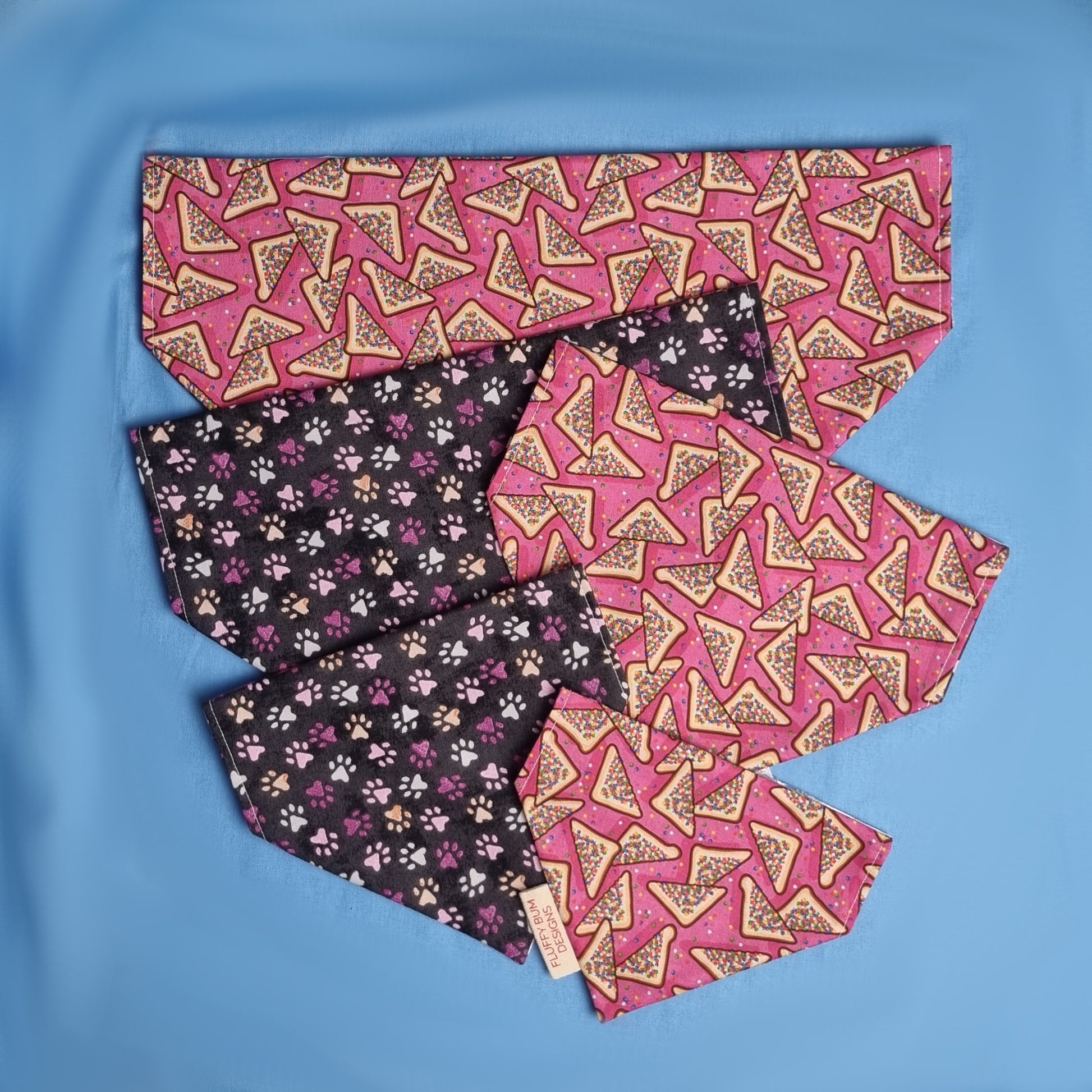 Fairy Bread Paws Bandanas - Both Sides & All Sizes