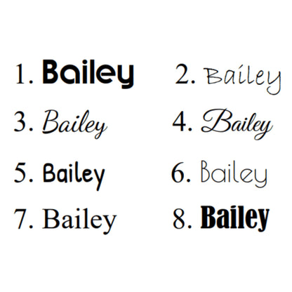 Font Choices for Personalisation