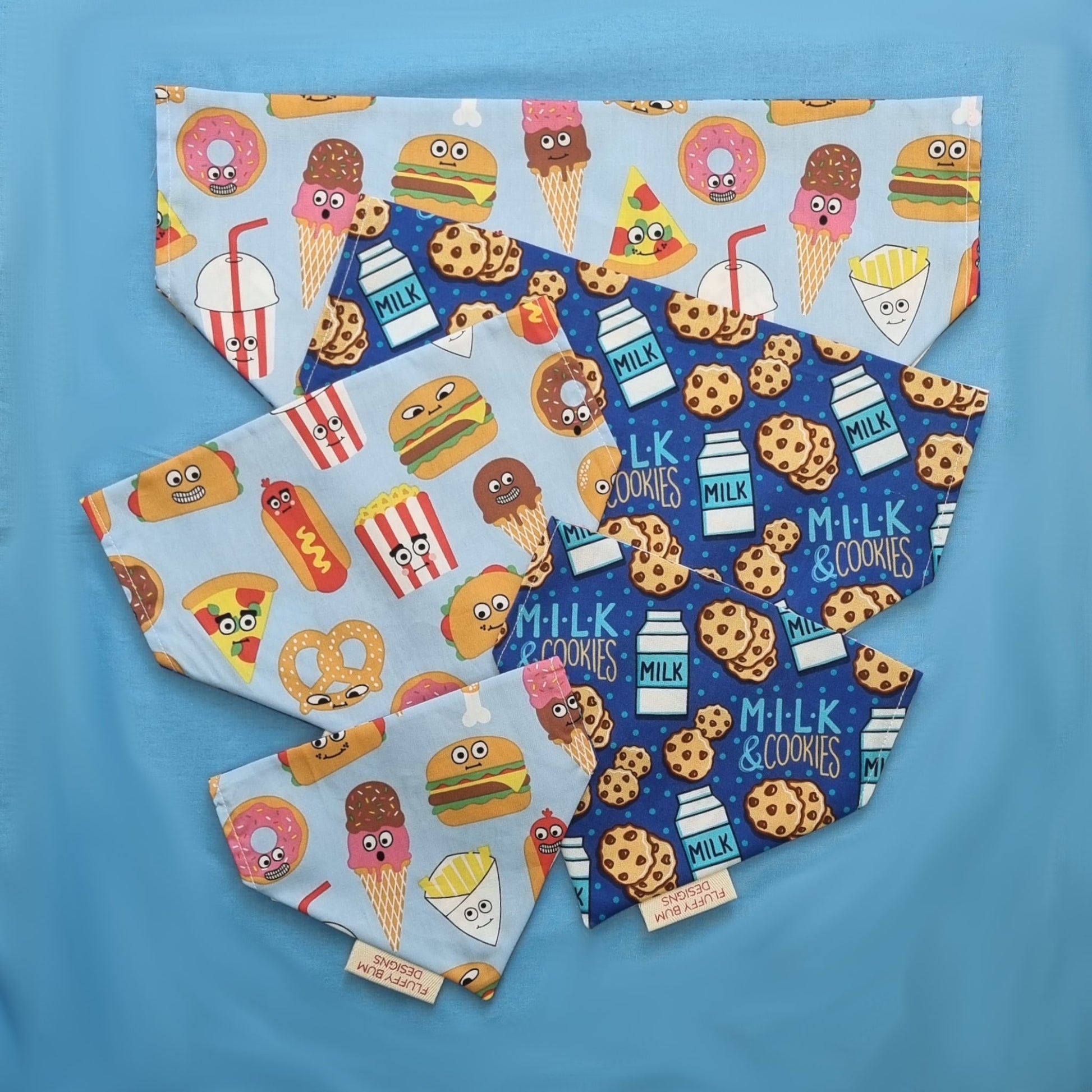 Food Themed Pet Bandanas - All Sizes