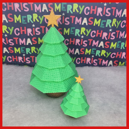 Green Christmas Crochet 3D Printed Tree's