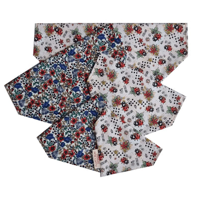 Lady Bug Floral Bandana - All Sizes