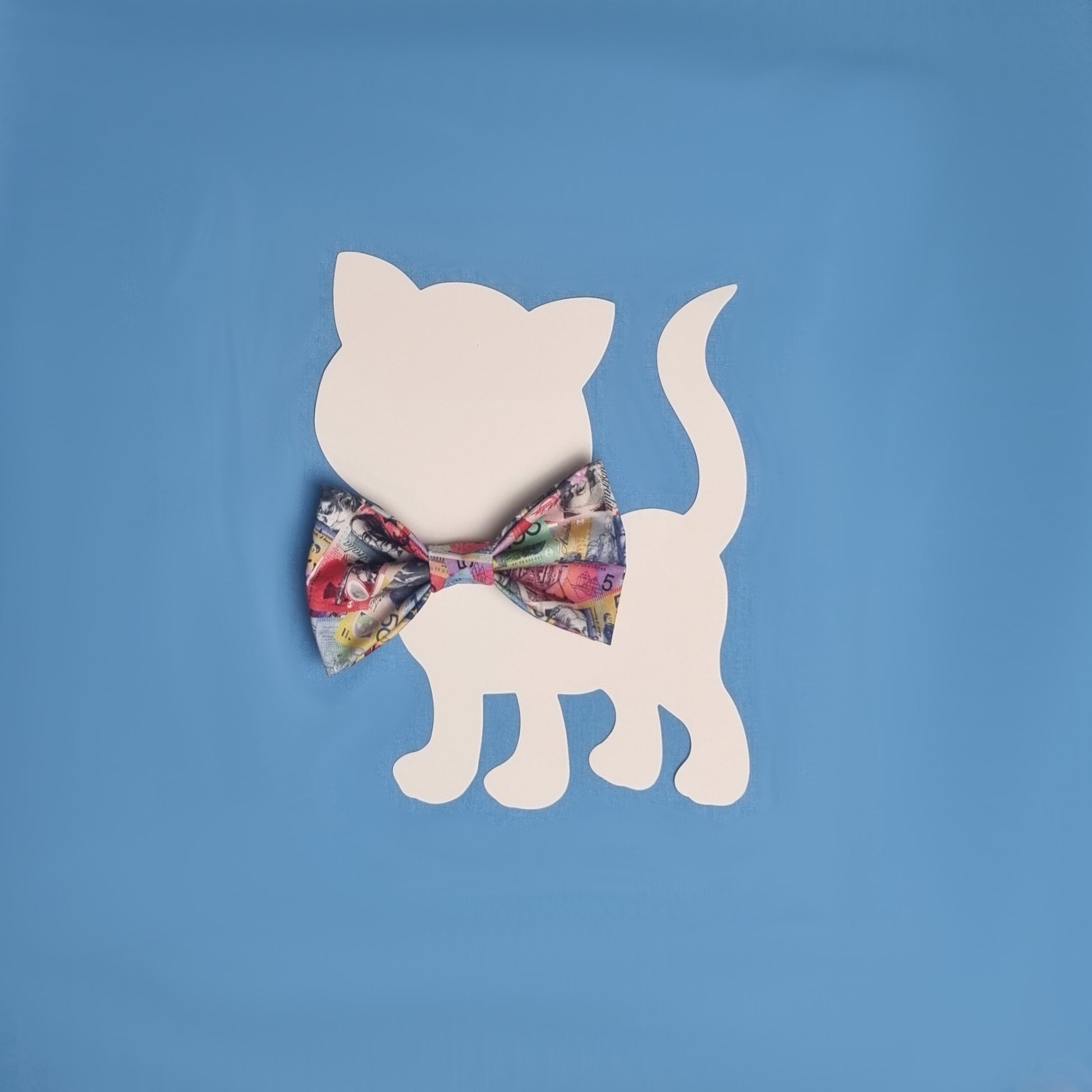 Large Bowtie with Money Pattern