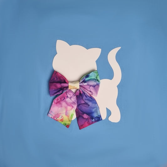 Large Sailor Bowtie with Watercolours Pattern