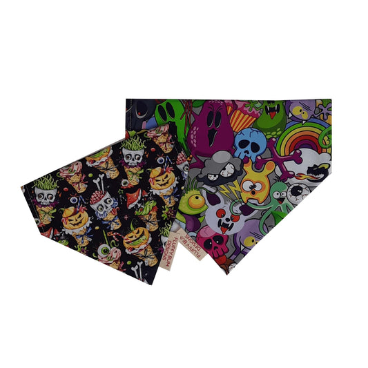 Halloween Themed Bandana Both Sides - Small