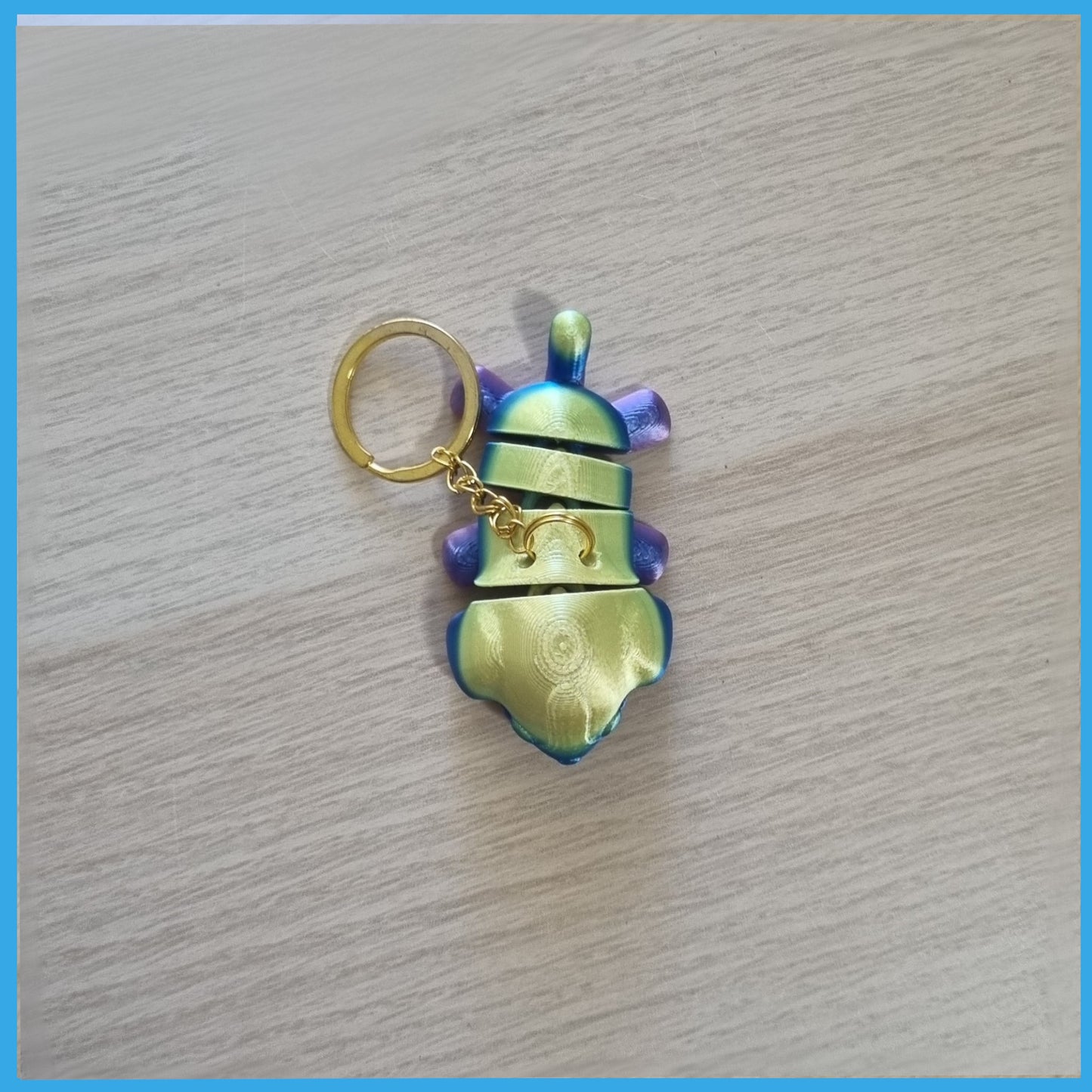 3D Print - Multicoloured Dog Keychain