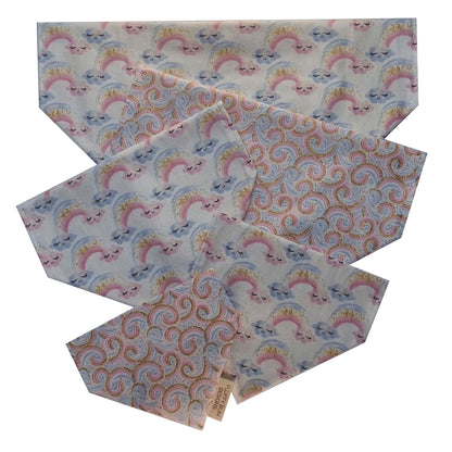 Rainbow and Swirls Bandana - All Sizes 