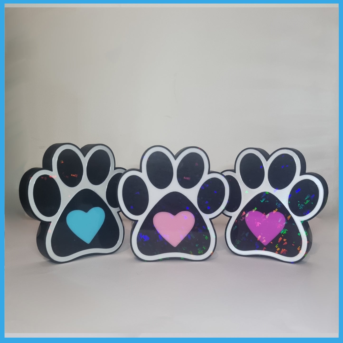 3D Print - Paw Heart Light Box