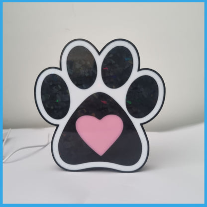 3D Print - Paw Heart Light Box