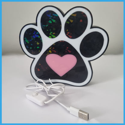 3D Print - Paw Heart Light Box