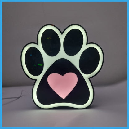 3D Print - Paw Heart Light Box