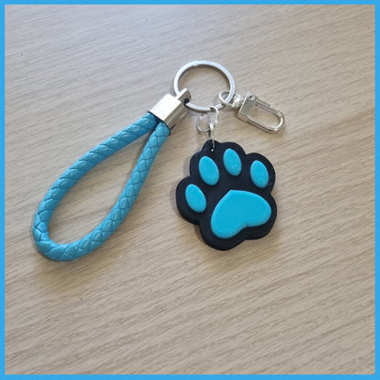 3D Print -  Paw Print Keychains