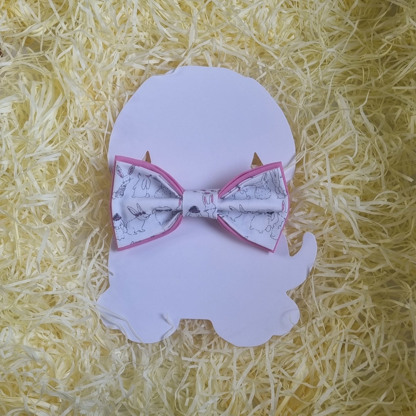 Pink Cool Bunnies Large Bowtie