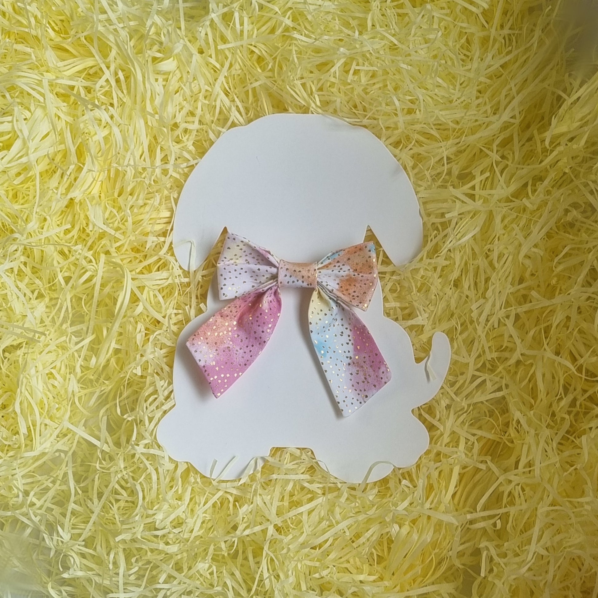 Pink Glitter Sailor Bowtie - Small