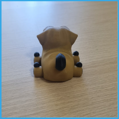 3D Printed Pug - Flexi Back View