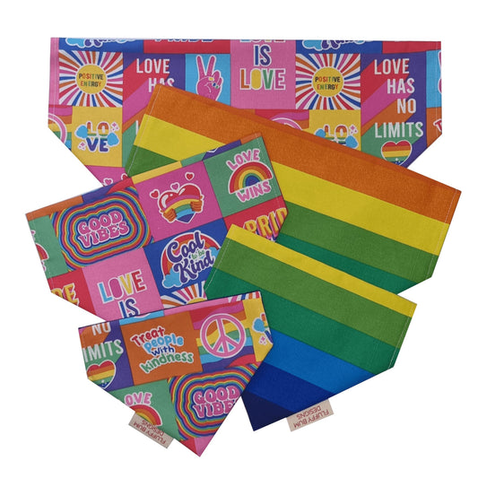 Positive Sayings and Rainbow Bandana - All Sizes